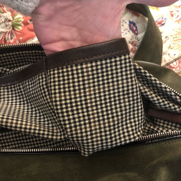 Pauric Sweeney Italian Suede & Leather Buckle Bag - Picture 13 of 16